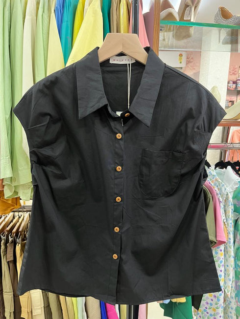 MAIKAEW Collar Botton Down Half Sleeves Tops